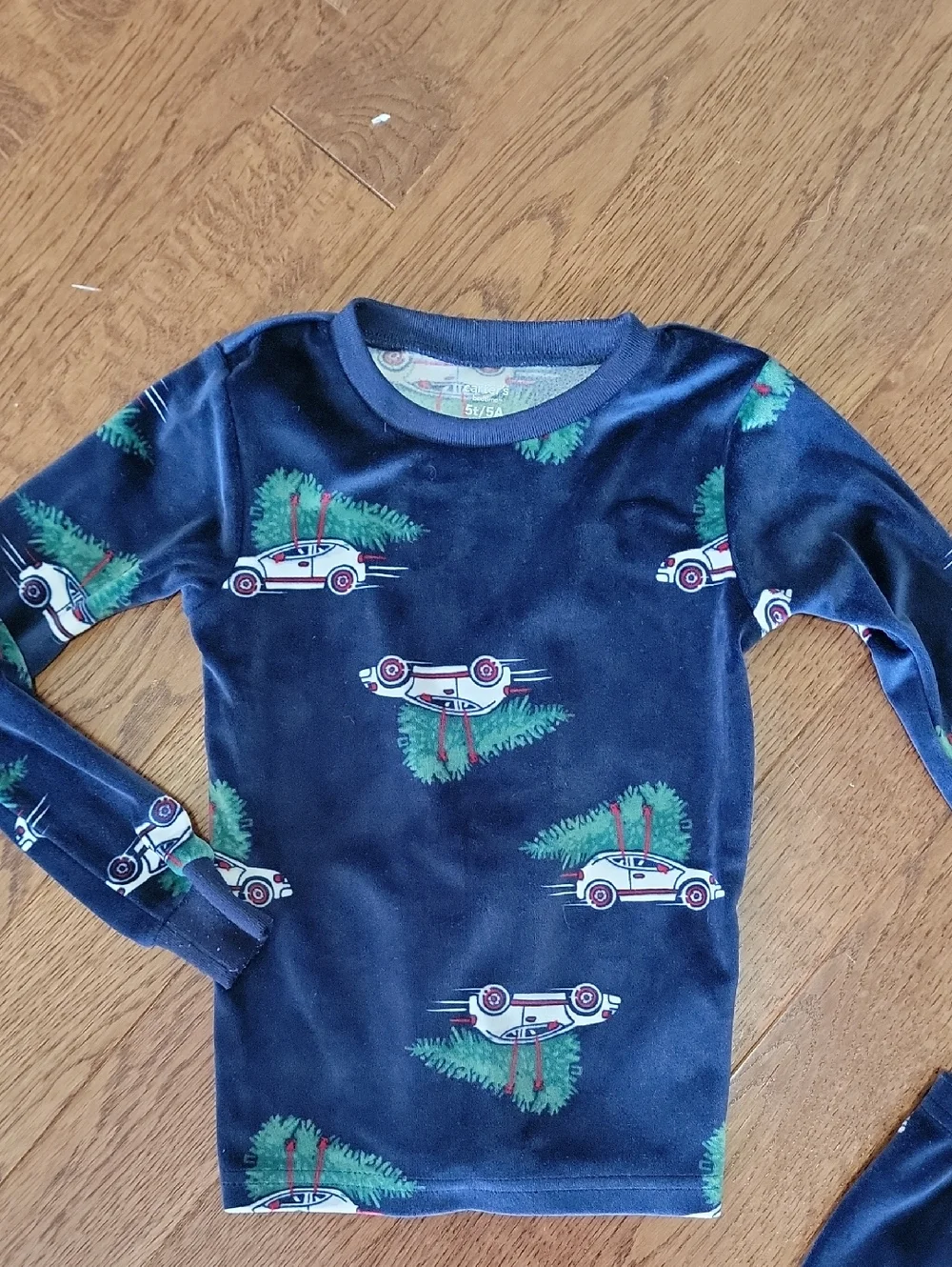 Carter's Navy Car-Print Long Sleeve Pajama Set - Picture 3 of 4